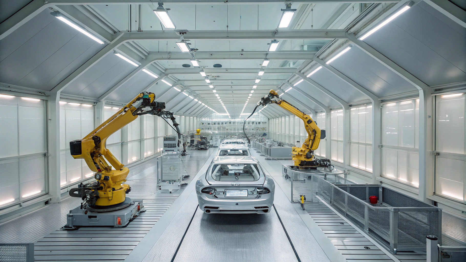 Sistema de pulverização industrial para pintura automotiva de alta precisão