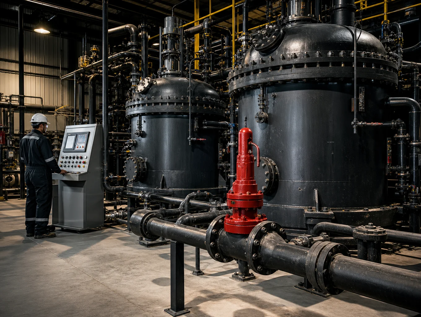 Processamento químico industrial com sistemas de pulverização